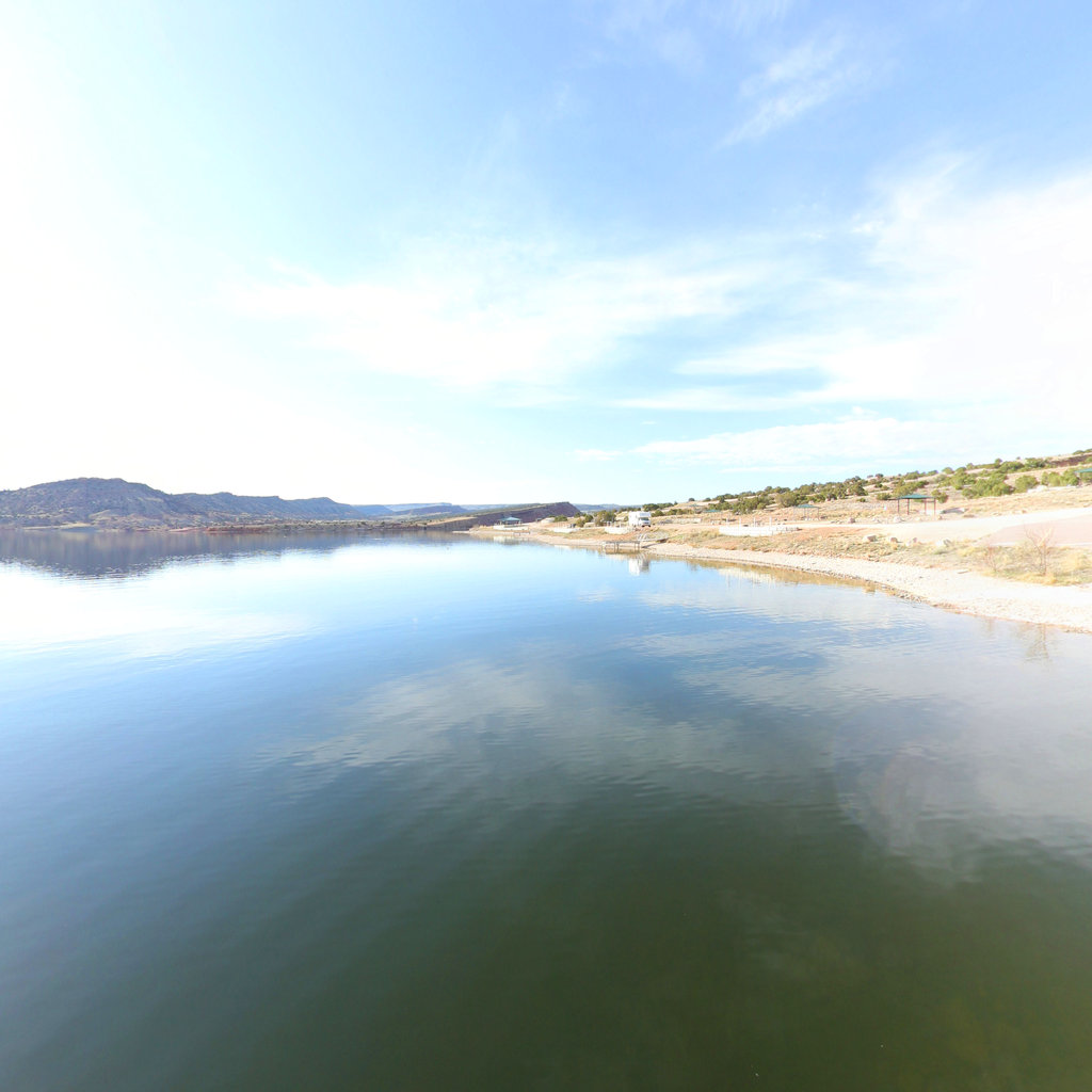 Alcova Reservoir canyon walls on the North Platte River, central Wyoming