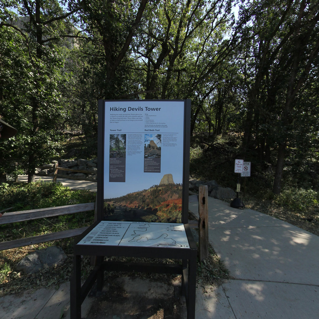 Devils Tower National Monument base trail loop, northeastern Wyoming