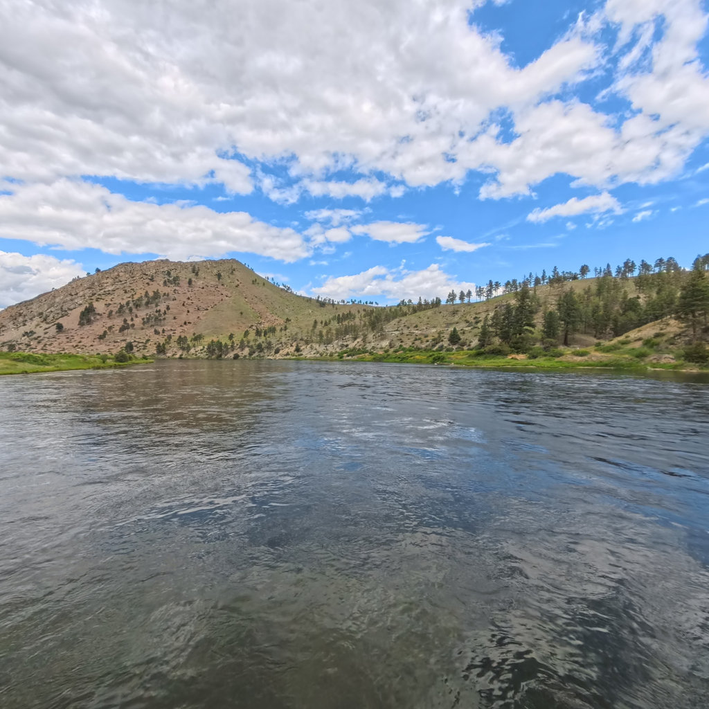 Gates of the Mountains limestone canyon on the Missouri River, Montana